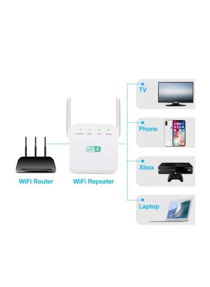 General WiFi Extender Repeater Long Distance Amplifier with Ethernet Port Internet Amplifier Quick Setup Home Wireless Signal Booster  - Image 2