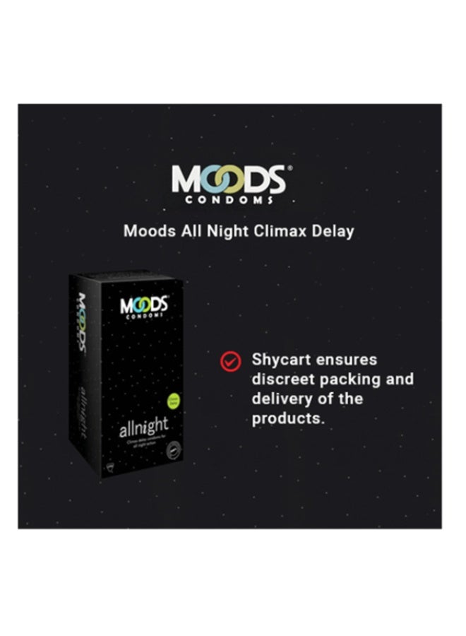 Moods 12-Piece All-Night Climax Delay Condom - Image 3