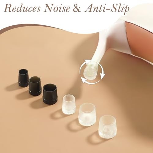 CoolShef 10 Pairs Heel Cap for Stilettos – Non-Slip, Noise Reducing High Heel Protector for Women, Replacement Heel Cover for Wedding, Grass, Gravel & Outdoor Events-3 Size (S,M,L) - Image 4