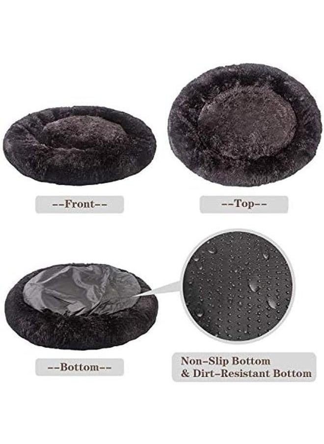 MFox - Calming Dog Bed L Xl Xxl Xxxl For Medium And Large Dogs Comfortable Pet Bed Faux Fur Donut Cuddler Up To 25 35 55 100Lbs - Image 1