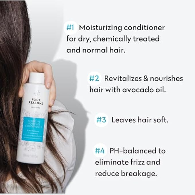 No nothing FOUR REASONS SENSITIVE MOISTURE CONDITIONER - PERFUME-FREE MOISTURE CONDITIONER - FOR DRY AND DAMAGED HAIR | 100% VEGAN | 300 ML - Image 3