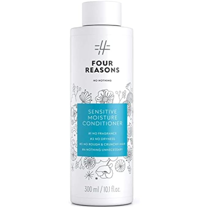 No nothing FOUR REASONS SENSITIVE MOISTURE CONDITIONER - PERFUME-FREE MOISTURE CONDITIONER - FOR DRY AND DAMAGED HAIR | 100% VEGAN | 300 ML - Image 1