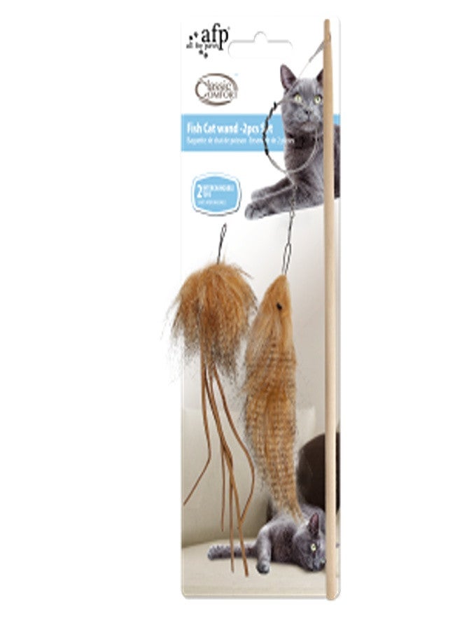 أوول فور بوز الراحة الكلاسيكية - عصا السمك للقطط - مجموعة