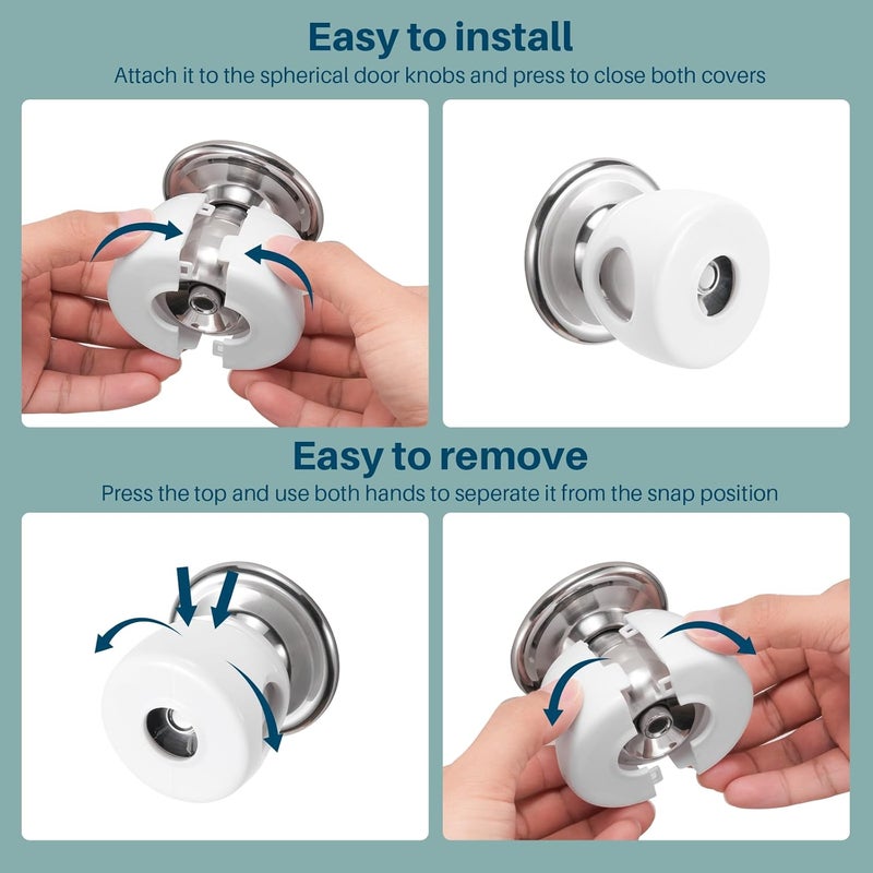 Inaya Baby Proofing Door Knob Cover - 4 Pack - Image 5