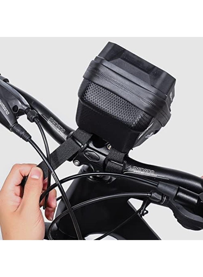 WILD MAN Touch Screen Bike Handlebar Bag Waterproof Front Frame Top Tube Bicycle Pouch Large Capacity Cycling Front Storage Bag for 6.7in Large Screen - Image 3