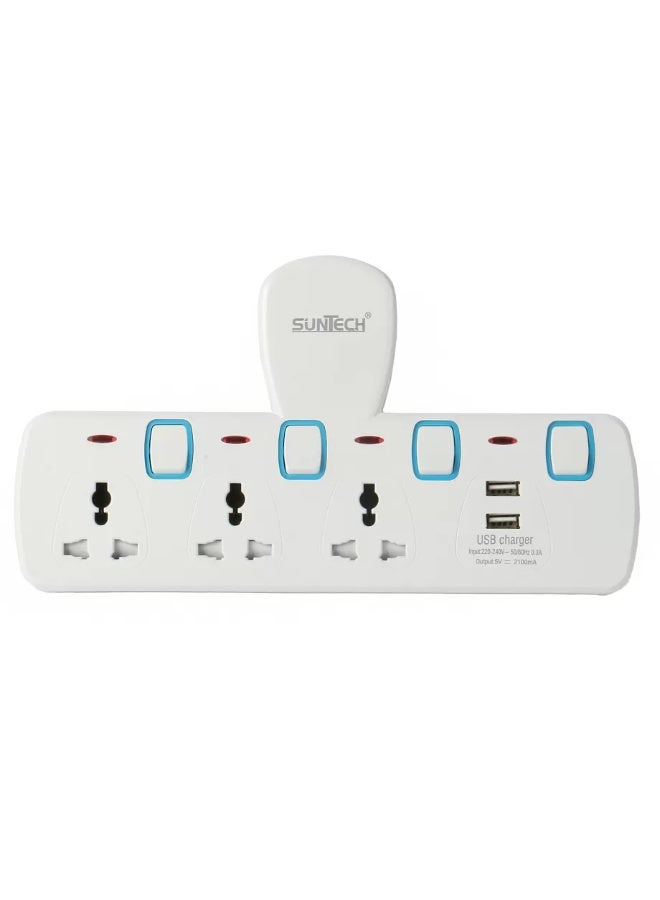 صن تك مقبس USB T عالمي ثلاثي الاتجاه ثنائي الاتجاه - Image 3