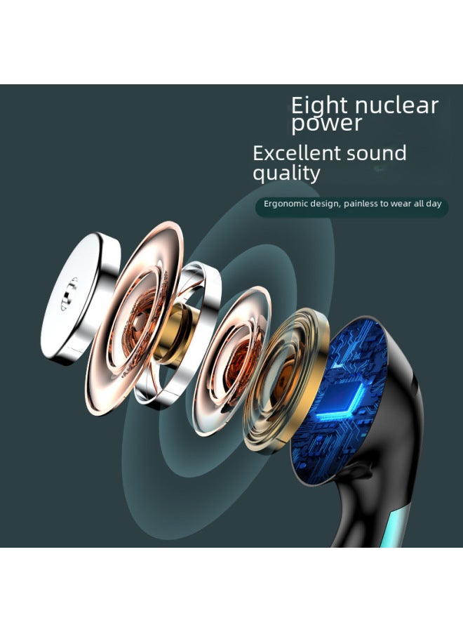 Gaming Wired Esports Flat Hole Zero Latency In-ear Sound Positioning Oppo For Huawei Vivo Digital Computer/headset/headphones-Color:Black 3.5 Round Hole  - Image 4