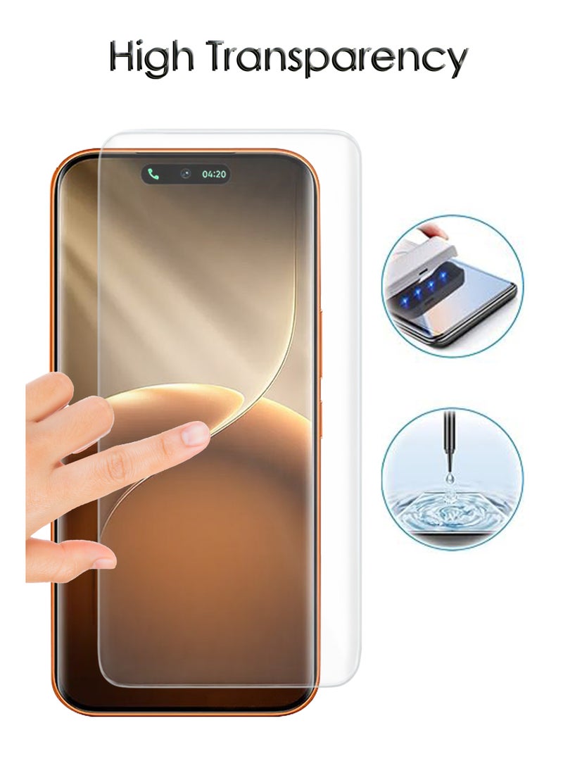 REWO Tecno Camon 50 Ultra - UV Advanced Premium Tempered Glass Screen Protector Guard , Full Adhesive UV Curved Case Friendly HD Clarity With Installation Kit - Image 2
