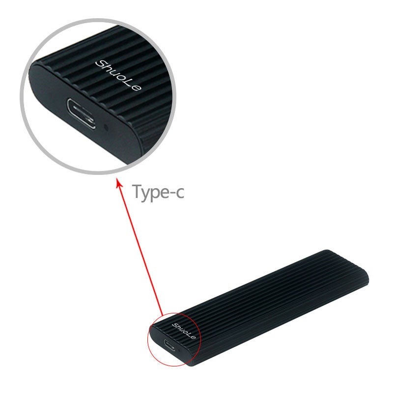 Usb3.0Type-C Dual Interface M.2 Solid State Hard Disk Box Ngff To Typec Hard Disk Box - Image 4