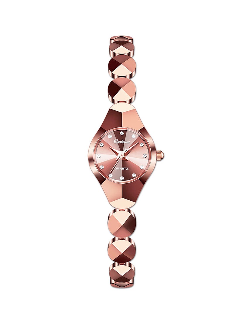 BINBOND - Women's Water Resistant Quartz Analog Watch with Bracelet - Rose Gold - Image 1