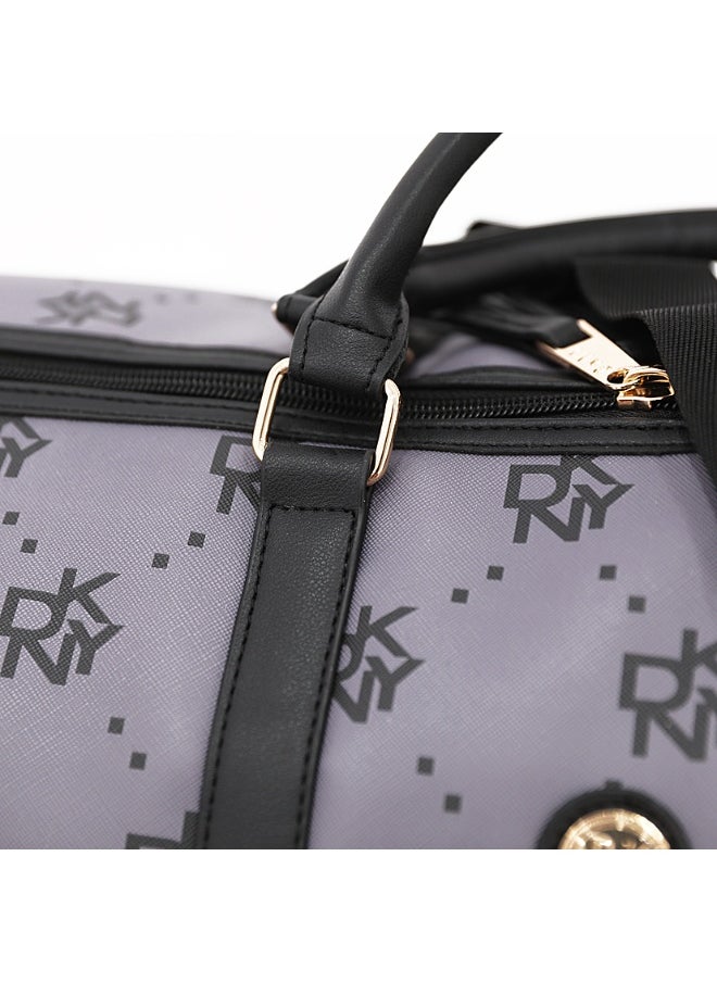 DKNY Street Creed Duffle Bags for Unisex | Ultra Lightweight Travel, Sports & Gym Duffle Bags Color PLUM  - Image 4