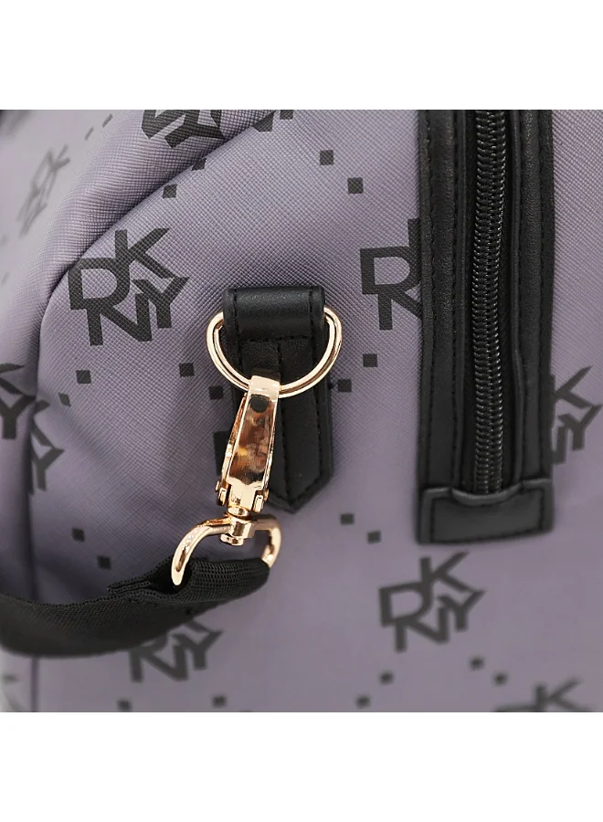 DKNY Street Creed Duffle Bags for Unisex | Ultra Lightweight Travel, Sports & Gym Duffle Bags Color PLUM