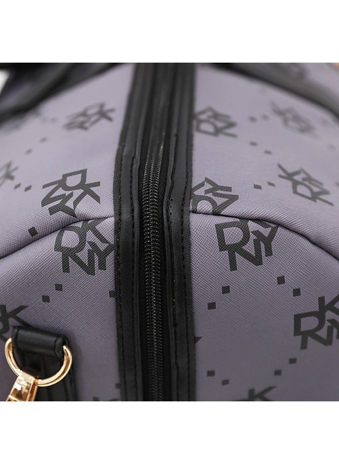 DKNY Street Creed Duffle Bags for Unisex | Ultra Lightweight Travel, Sports & Gym Duffle Bags Color PLUM  - Image 5