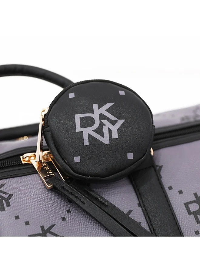DKNY Street Creed Duffle Bags for Unisex | Ultra Lightweight Travel, Sports & Gym Duffle Bags Color PLUM