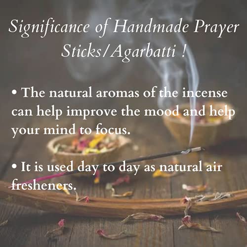 Sugandhim Agarbatti Handmade Prayer Stick Divine Chandana, 50gms x 1, 35 Sticks, Organic, Ayurvedic, Natural Holistic Fragrance, Hand Dipped, Hand Rolled, Woody, Sacred, Soothing, Aromatic - Image 5