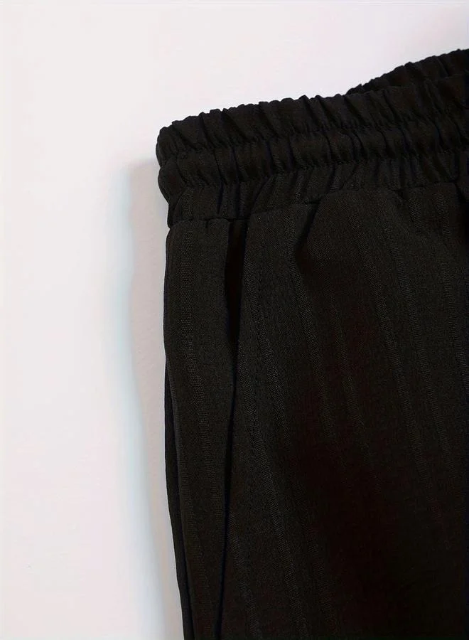 Take Two Textured Short Sleeve Shirt and Shorts Co-Ords by Styli