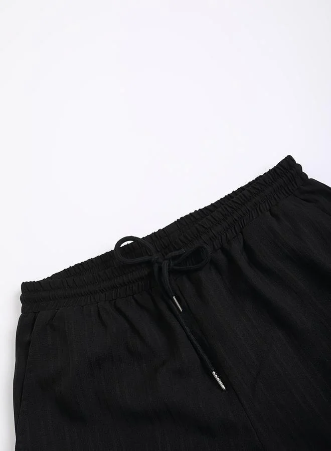 Take Two Textured Short Sleeve Shirt and Shorts Co-Ords by Styli