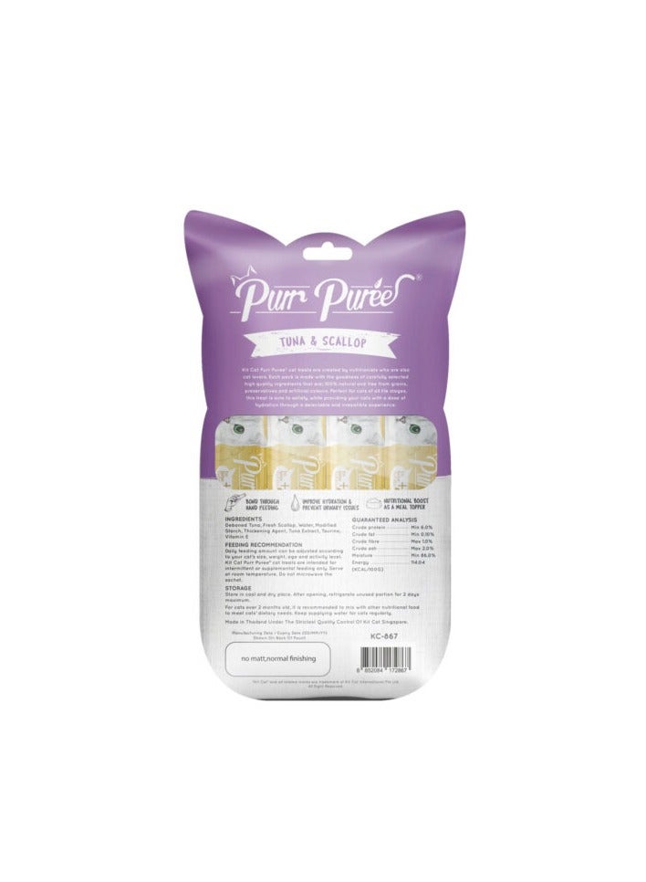 Kit Cat Purr Puree Tuna & Scallop - Image 2