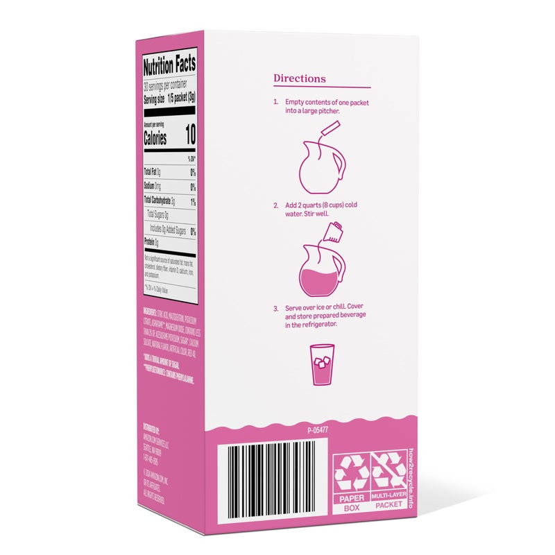 Amazon Grocery, Pink Lemonade Drink Mix Singles, 3.2 Oz, 6 Ct (Previously Happy Belly, Packaging May Vary) - Image 3