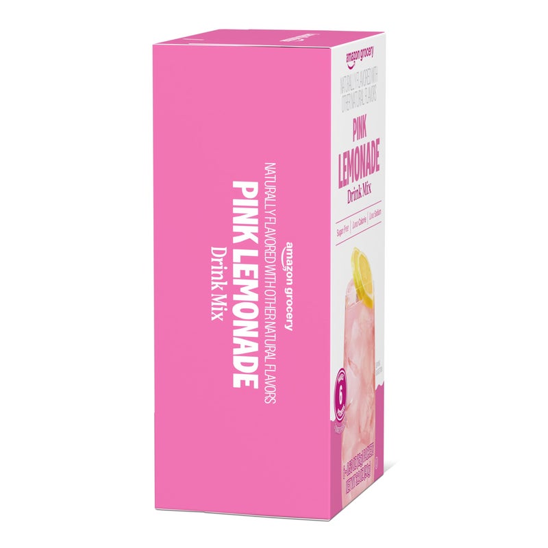 Amazon Grocery, Pink Lemonade Drink Mix Singles, 3.2 Oz, 6 Ct (Previously Happy Belly, Packaging May Vary) - Image 4