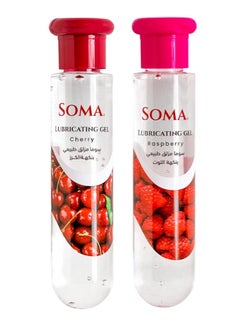 Set Of Mix Soma Raspberry Flavored Natural Lubricant And Cherry Lubricant 120ml