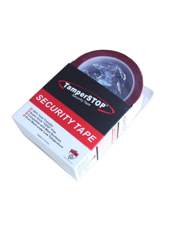TamperSeals Group 1 Roll Partial Transfer Tamper Proof Security Seal Tape (2 Inches X 55 Yards X 2 Mil Do Not Break Seal “Caution/Void Open” Red)  - Image 2
