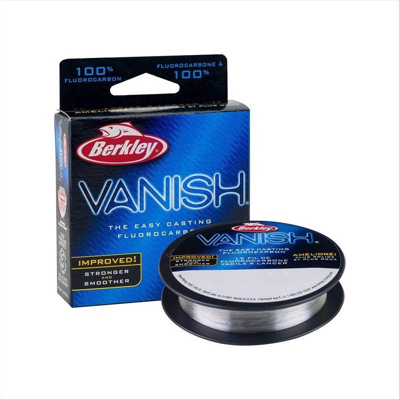 Berkley Berkley Vanish®, Clear, 4lb | 1.8kg, 110yd | 100m Fluorocarbon Fishing Line, Suitable for Saltwater and Freshwater Environments - Image 1