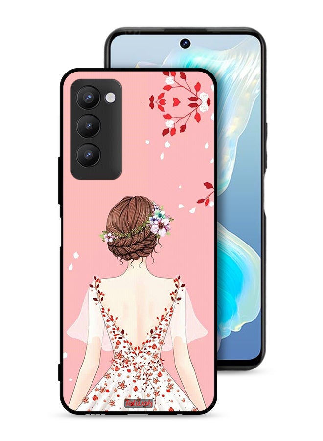 Tolwak Tecno Camon 18 Protective Case Cover Standing Girl Art - Image 1