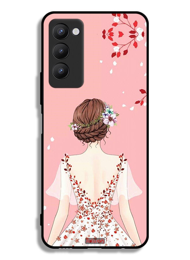 Tolwak Tecno Camon 18 Protective Case Cover Standing Girl Art - Image 2