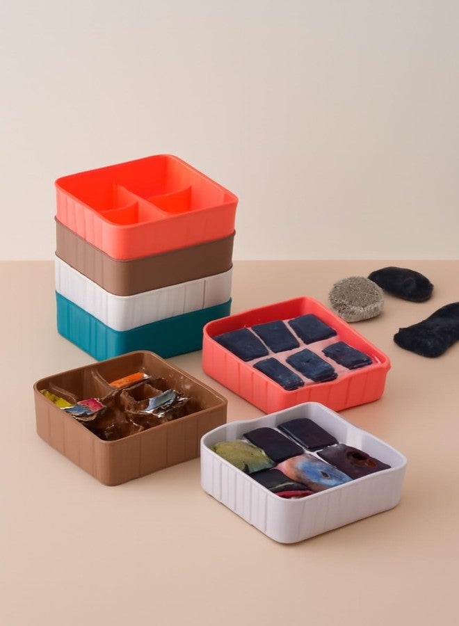 FOREWILD Drawer Organizers for Underwear, Socks, Bras, Ties, Undergarments, and Scarves - Closet Storage Dividers for Household Use Wardrobe Drawer-6 Grid Storage Box (4pcs)(Multicolor) - Image 5
