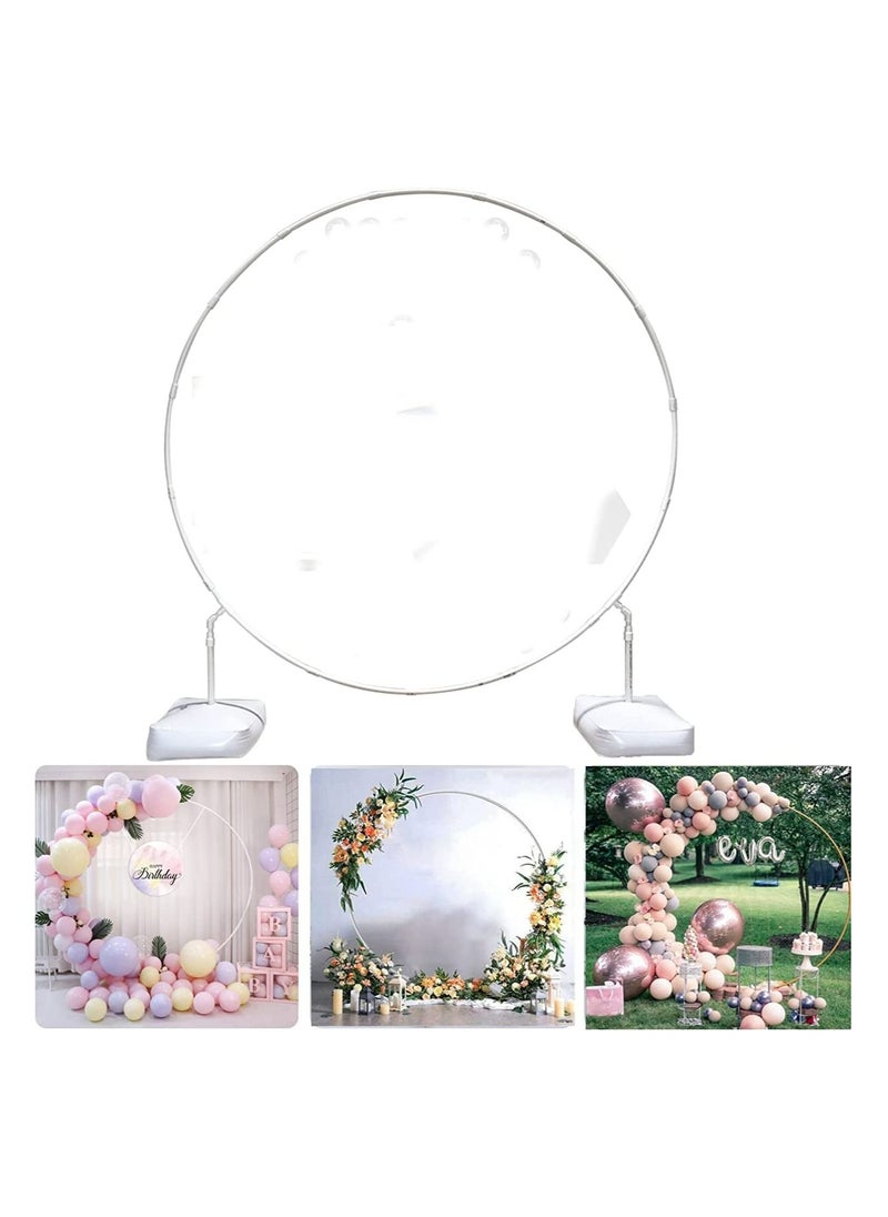 JOLLITY LLC 1 Set Balloon Column Arch Kit Circle Round Shape Balloon Stand Holder Centerpieces for Birthday Wedding Baby Shower Background Party Supplies 150 CMS  - Image 1