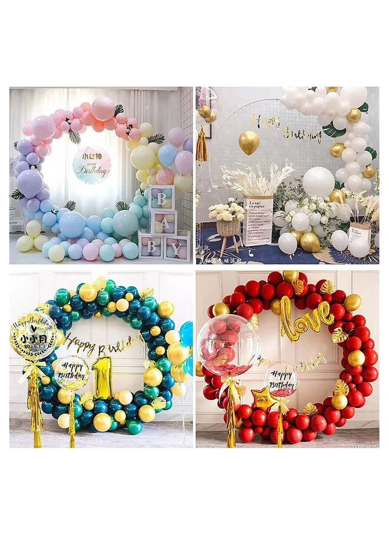 JOLLITY LLC 1 Set Balloon Column Arch Kit Circle Round Shape Balloon Stand Holder Centerpieces for Birthday Wedding Baby Shower Background Party Supplies 150 CMS  - Image 3