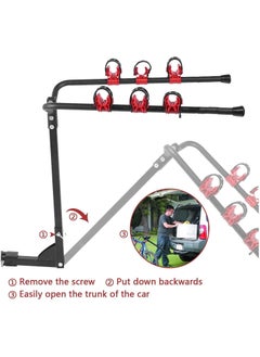 Foldable Bicycle Rear Mount Carrier, 3 Slots Bicycle Carrier Rack Rail (Hitch Mount rack) - pzsku/Z24200015864FB5579928Z/45/_/1651757450/2742e0a9-5269-4dd3-9259-c3cf37b1db4b