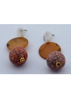 Patterned Round Stone Colorful Ball Earrings - pzsku/Z2420046EC48926A76A17Z/45/_/1730607753/d35b5a8b-00d3-4541-bab5-dee45e62ad61