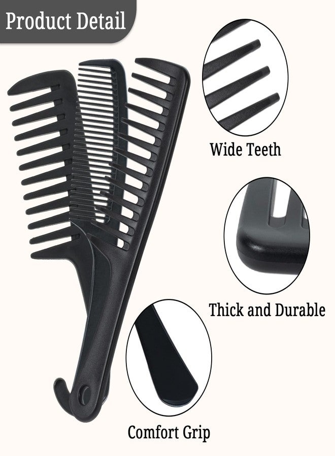 SIMPOR 3 PCS Wide Tooth Comb Set for Styling, Large Shower Comb for Women Thick Hair, Hair Comb Set for Wet and Dry Use - Image 3