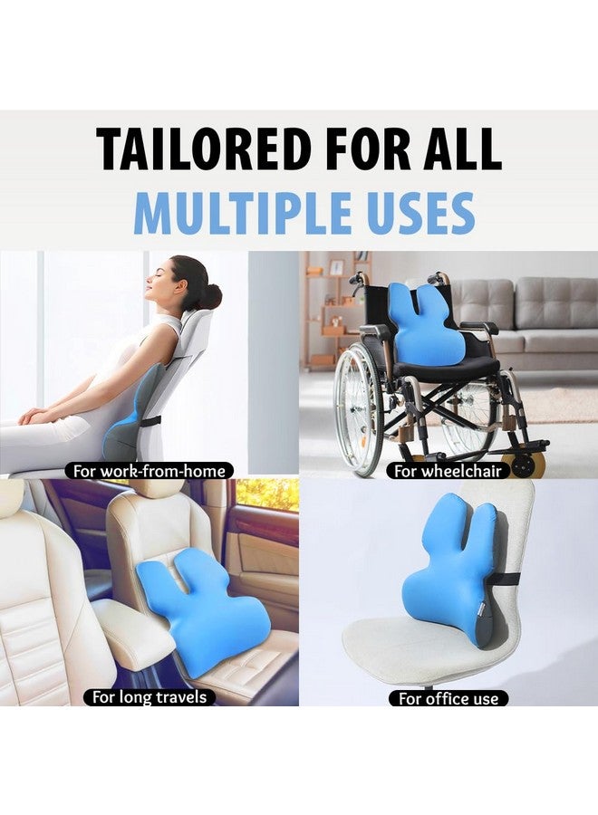 HealthSense وسادة دعم الظهر الصحية HealthSense Soft-Spot BC 21 مع رغوة الذاكرة للدراسة، المنزل، كرسي المكتب والأريكة مع دعم القطن لتخفيف آلام الظهر (عشب (BC25، 1)) - Image 5