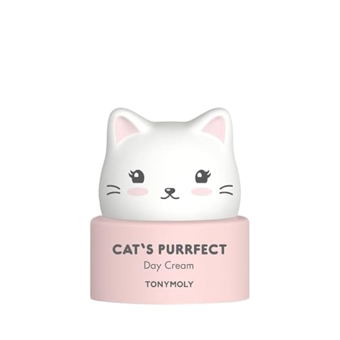 TONYMOLY Cat's Purrfect Face Day Cream, Lightweight, Moisturizing, Hydrating, Soothing Facial Cream, Softens and Hydrates with Milk Protein, 50 g - Image 1