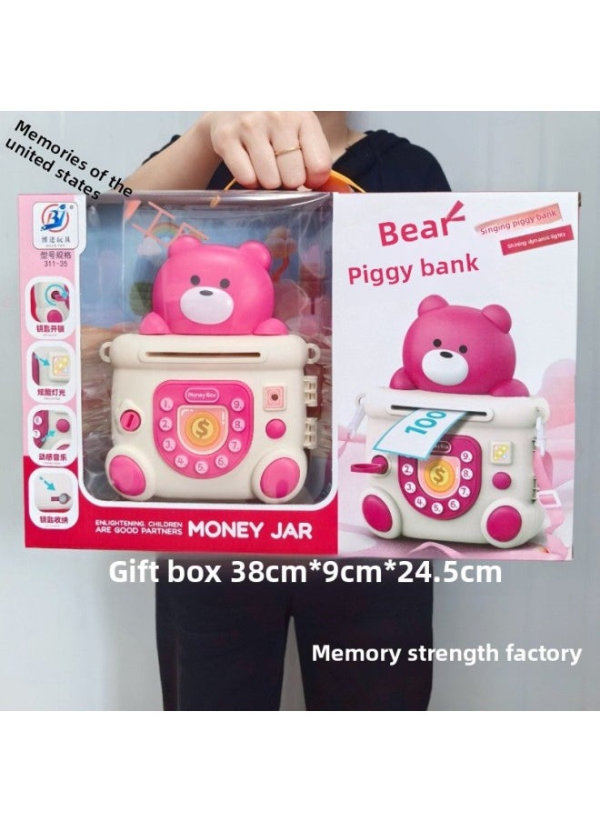 Generic Children's Piggy Bank Cute High-value Cute Pet Piggy Bank Boys And Girls Online Red Piggy Bank Kindergarten Gifts-Color:Cute Pet Piggy Bank [gift Box]-Size:Three Boxes [style Mix And Match]  - Image 4