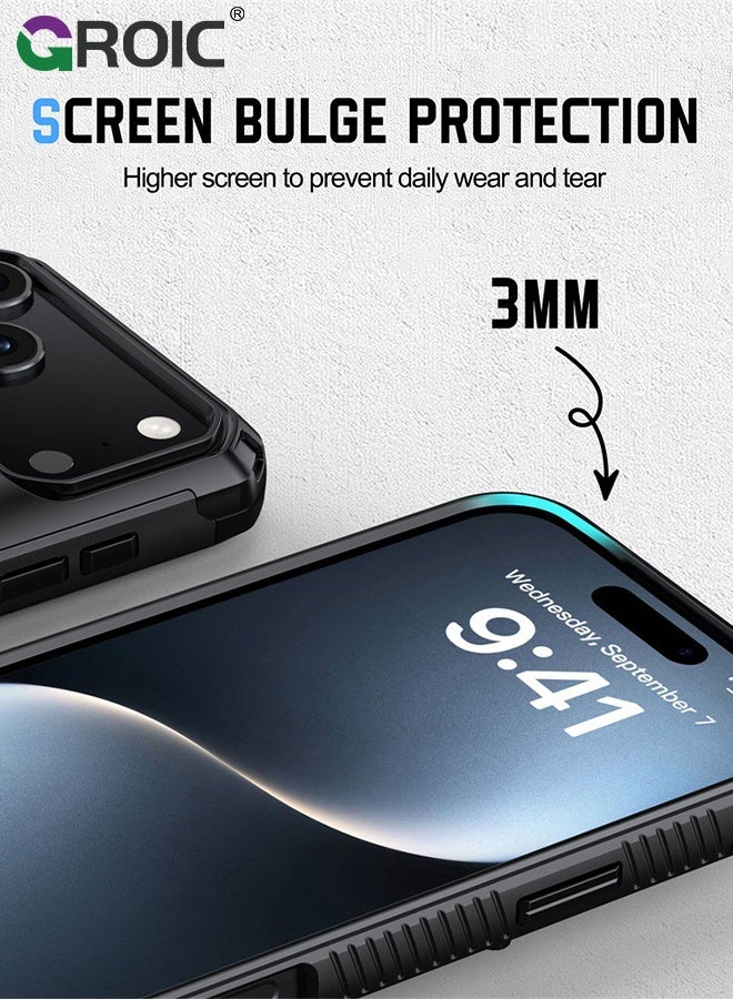 GROIC iPhone 17 Pro Case Wallet with Card Holder,[Built-in Invisible Kickstand][Drop Protection Rugged Shockproof Protective],iPhone 17 Pro Phone Cover, Wallet Case for iPhone 17 Pro ,iPhone 17 Pro Phone Shell 6.5 inch - Image 5