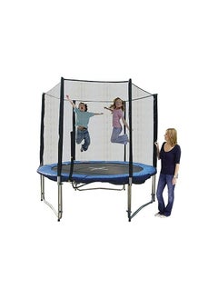 Generic Kids Outdoor Trampoline with Safety Lock Net, Edge Cover and 6ft Garden Jumping Mat  - Image 5