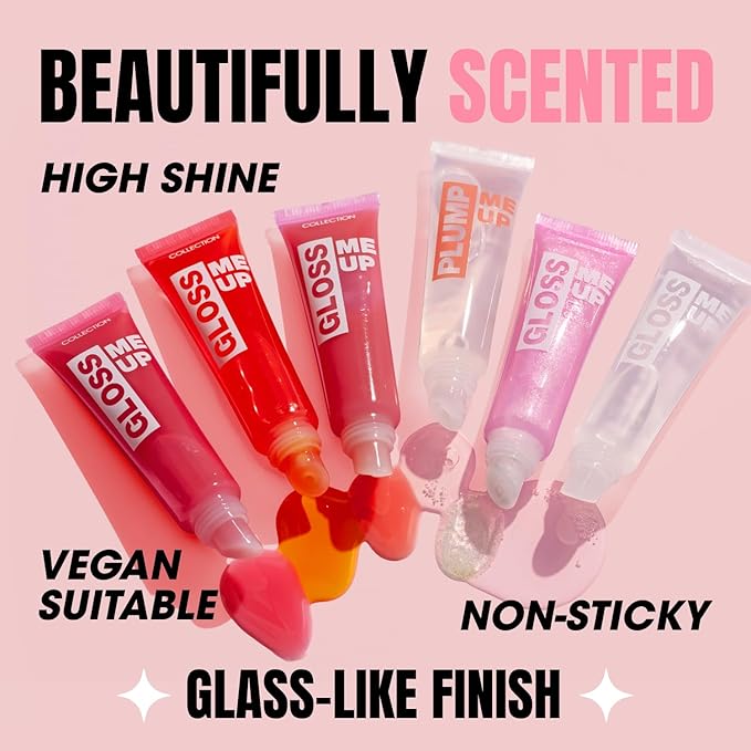 Collection Cosmetics Lasting HighShine NonSticky Gloss Me Up Scented Lip Gloss 10ml Pink Raspberry