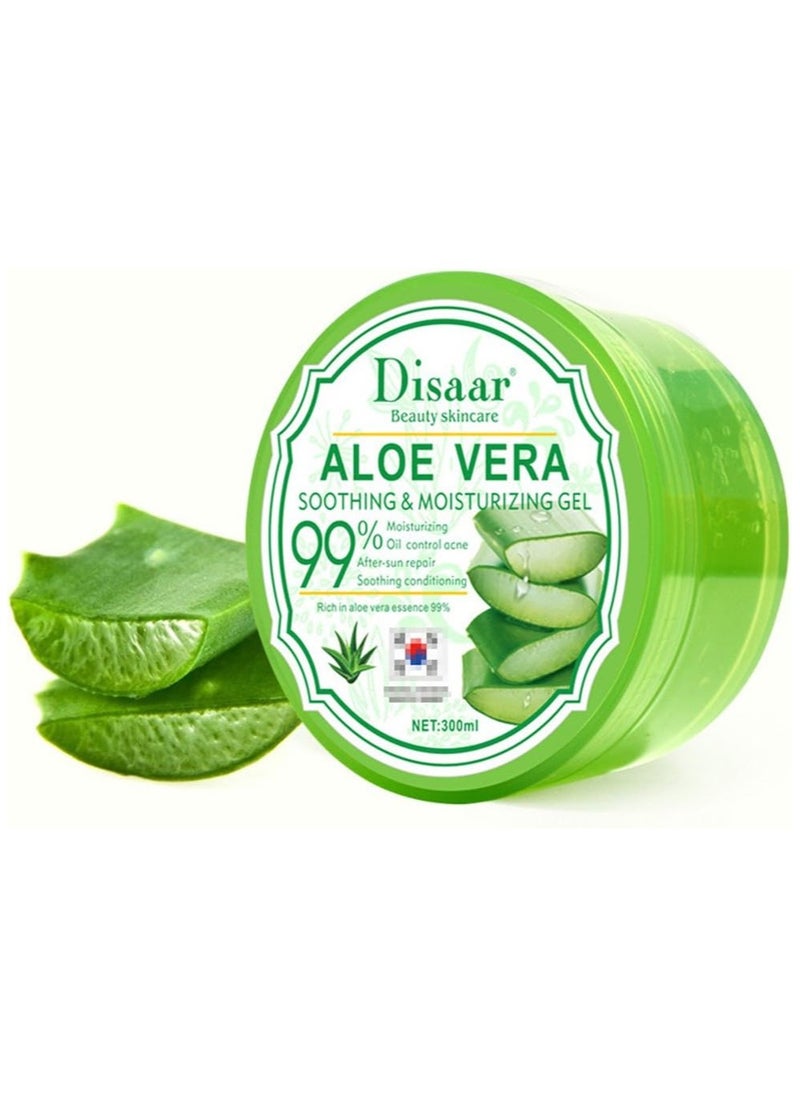 Disaar DISAAR BEAUTY Aloe Vera Anti-Acne Gel Cream Mass Sleep-Free Wash Moisturizing Oil, 300ml  - Image 3