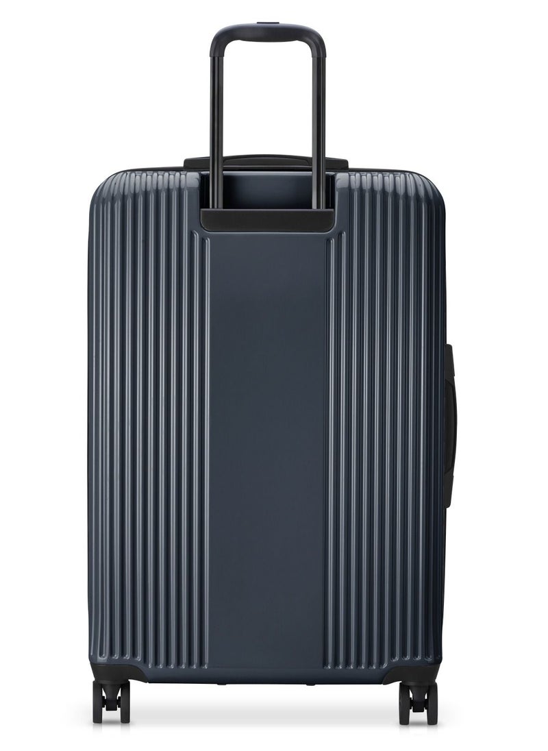 DELSEY Paris - Ophelie 82cm Hardcase 4 Double Wheel Expandable Check-In Luggage Trolley - Glossy Blue - Image 1