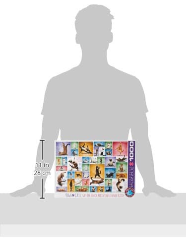 eurographics Yoga Cats 1000-Piece Puzzle - Image 3