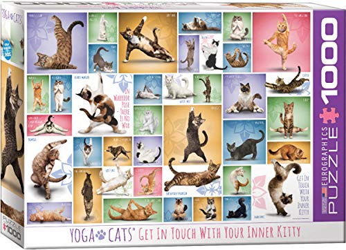 eurographics Yoga Cats 1000-Piece Puzzle - Image 1