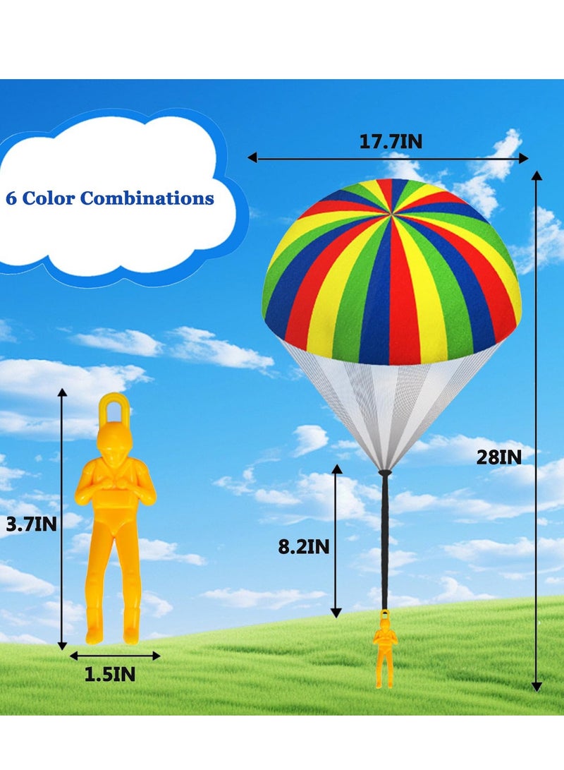 Daytoyz Parachute Toy Children, Pack of 6 Parachute Skater Toy, Outdoor Games for Children, Parachute Throwing Game Children, Small Gifts for Children, Party Bags, Children's Birthday Party Favours  - Image 2
