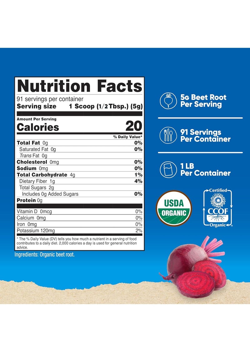 Nutricost Beet Root Powder Organic 1lb - Image 2