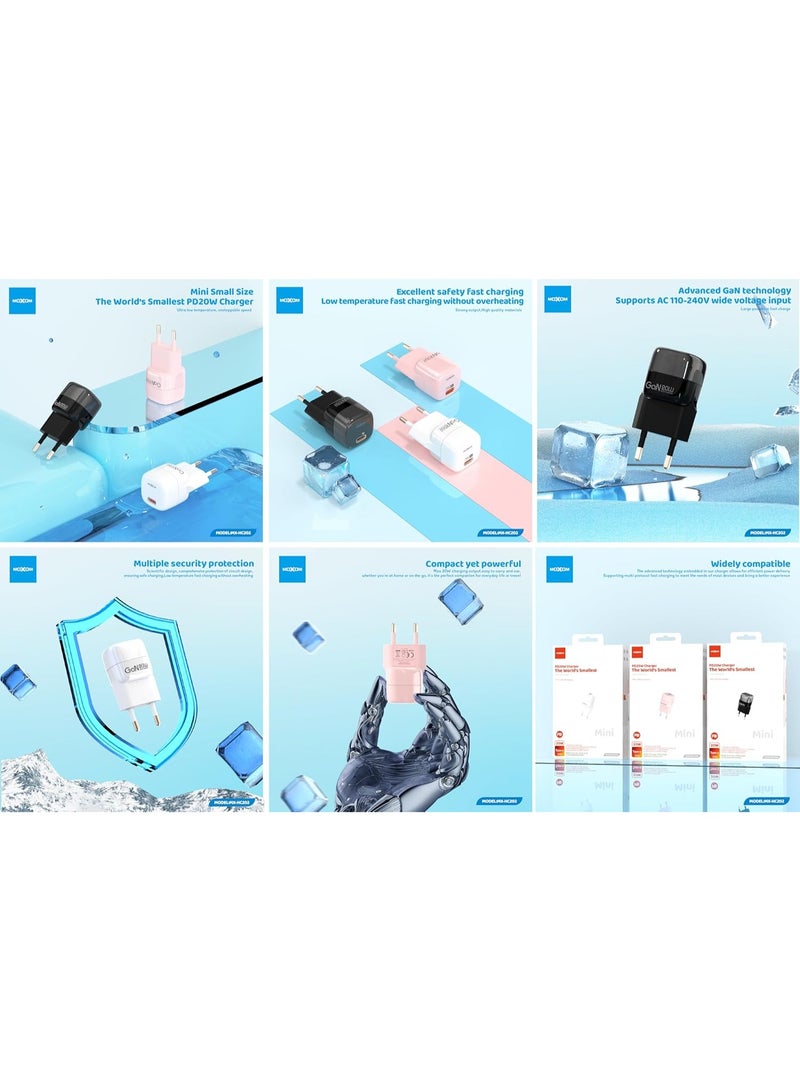 Moxom MX-HC202 Fast Charger with Dual USB Ports for Various Smartphones 2.4A - Pink - Image 3