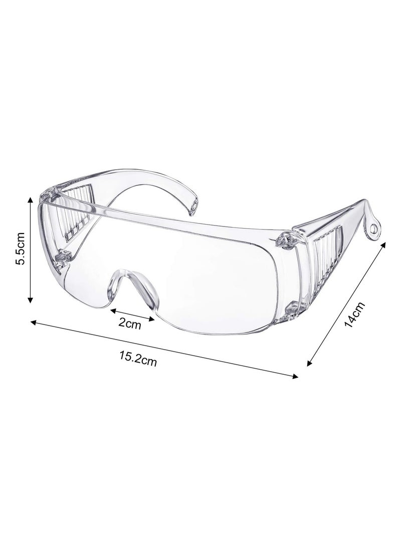 3Pairs Safety Goggle Glasses Clear Safety Goggles Anti-Fog Protective Polycarbonate Eyewear with Impact Resistant Lens for Construction Laboratory Outdoor Work Eye Protection - Image 2