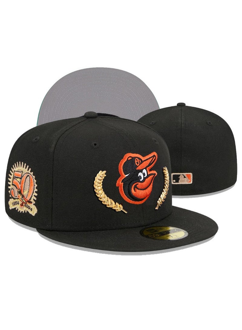 NEW ERA Baltimore Orioles 50th Anniversary Black Fitted Hat